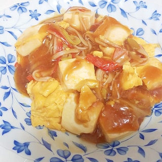 卵と豆腐の甘酢あんかけ＋＋